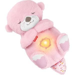 imageFisherPrice Baby Toy Soothe n Snuggle Otter Pink Plush Portable Sound Machine with Breathing Motion ampamp Lights for Newborns Ages 0 Months