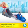 imageFisherPrice Imaginext DC Super Friends Launcher Set with 3inch Superman Action Figure Toy Vehicle amp Housing Unit Inspired by DC Universe
