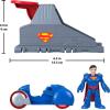 imageFisherPrice Imaginext DC Super Friends Launcher Set with 3inch Superman Action Figure Toy Vehicle amp Housing Unit Inspired by DC Universe