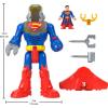 imageFisherPrice Imaginext DC Super Friends Superman Toy Insider amp Exo Suit 12Inch Robot with Lights amp Sounds for Kids Ages 3 Years