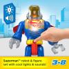 imageFisherPrice Imaginext DC Super Friends Superman Toy Insider amp Exo Suit 12Inch Robot with Lights amp Sounds for Kids Ages 3 Years