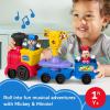 imageFisherPrice Little People Toddler Toy Disney Jr Mickey amp Minnie Musical Train with 2 Figures for Pretend Play Kids Ages 18 Months