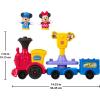 imageFisherPrice Little People Toddler Toy Disney Jr Mickey amp Minnie Musical Train with 2 Figures for Pretend Play Kids Ages 18 Months