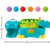 imageFisherPrice Baby Crawling Toy Poppity Pop Musical Dino BallPopper with Sounds for Infants Ages 6 Months Blue
