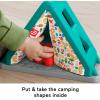 imageFisherPrice Baby Developmental Toy SMore Shapes Camping Tent Block Sorting Activity for Infants Ages 6 MonthsCamping Tent