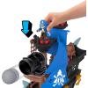 imageFisherPrice Imaginext Shark Bite Pirate Ship Playset with 2 Action Figures amp Toy Boat with Biting Jaws and Launcher 12 Accessories Amazon Exclusive
