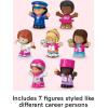 imageFisherPrice Little People Barbie Toddler Toys You Can Be Anything Figure Pack 7 Characters for Pretend Play Ages 18 Months7Pack