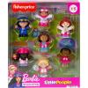 imageFisherPrice Little People Barbie Toddler Toys You Can Be Anything Figure Pack 7 Characters for Pretend Play Ages 18 Months7Pack