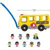 imageFisherPrice Little People Toddler Toy Big Yellow School Bus amp 9 Community Heroes Figures for Kids Ages 1 Years Multilanguage Version