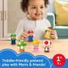 imageFisherPrice Little People Toddler Toy My Mario 6Piece Character Figure Set for Preschool Pretend Play Kids Ages 18 Months