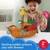 imageFisherPrice Little People Toddler Toy My Mario Bowsers Airship Playset with Figure for Preschool Pretend Play Kids Ages 18 Months