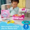 imageFisherPrice Musical Toy Barbie Record Player with 5 Records amp Display Rack for Preschool Pretend Play Kids Ages 3 YearsBarbie Record Player