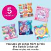 imageFisherPrice Musical Toy Barbie Record Player with 5 Records amp Display Rack for Preschool Pretend Play Kids Ages 3 YearsBarbie Record Player