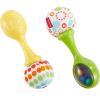 imageFisherPrice Newborn Toys Rattle n Rock Maracas Set of 2 Soft Musical Instruments for Babies 3 Months Blue amp Orange2 Piece Set Pack of 1
