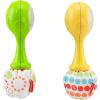 imageFisherPrice Newborn Toys Rattle n Rock Maracas Set of 2 Soft Musical Instruments for Babies 3 Months Blue amp Orange2 Piece Set Pack of 2