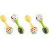 imageFisherPrice Newborn Toys Rattle n Rock Maracas Set of 2 Soft Musical Instruments for Babies 3 Months Blue amp Orange2 Piece Set Pack of 2