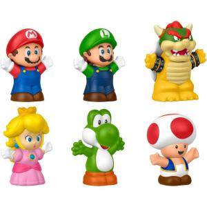 imageFisherPrice Little People Toddler Toy My Mario 6Piece Character Figure Set for Preschool Pretend Play Kids Ages 18 Months