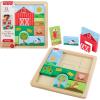 imageFisherPrice Wood Toddler Toy Farm Blocks Puzzle 14Piece Wooden Activity for Developmental Play Preschool Kids Ages 2 Years