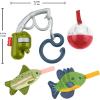 imageFisherPrice Baby Toys Mini Me Moments Reel Fun Fishing Set 4Piece Sensory Activities for Newborn Developmental Play Ages 3 MonthsFun FIshing