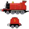 imageThomas amp Friends by FisherPrice Large PushAlong DieCast James Engine amp Cargo Car from The Classic amp All Engines Go SeriesJames
