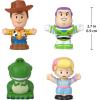 imageFisherPrice Little People Toddler Toys Disney Pixar Toy Story Figure Pack with 4 Characters for Pretend Play Kids Ages 18 Months