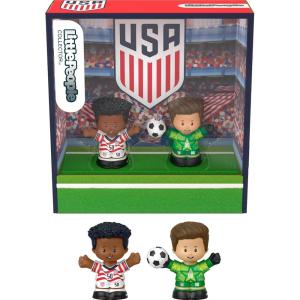 imageLittle People Collector US Soccer Special Edition Set for Sports Fans 2 Player Figures in a Display Package