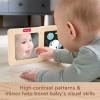 imageFisherPrice Wood Baby Toy Tummy Time Panel Newborn Sensory Activity with Mirror amp High Contrast Designs for Infants Ages 0 Months