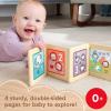 imageFisherPrice Wood Baby Toy Tummy Time Panel Newborn Sensory Activity with Mirror amp High Contrast Designs for Infants Ages 0 Months
