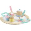 imageFisherPrice Wood Pretend Play Toy Picnic Tea Set 18Pieces with Blanket Wooden Cups Saucers amp Food for Preschool Kids Ages 3 Years12 Piece