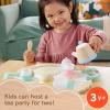 imageFisherPrice Wood Pretend Play Toy Picnic Tea Set 18Pieces with Blanket Wooden Cups Saucers amp Food for Preschool Kids Ages 3 Years12 Piece