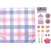 imageFisherPrice Wood Pretend Play Toy Picnic Tea Set 18Pieces with Blanket Wooden Cups Saucers amp Food for Preschool Kids Ages 3 Years18 Piece