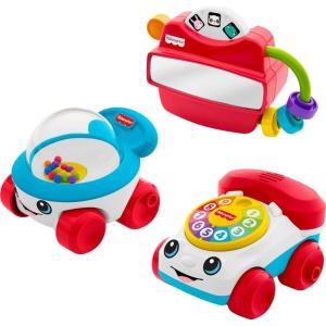 imageFisherPrice Baby Toys Modern Classics Set of 3 RetroInspired Infant Activities for Developmental Play Ages 6 Months