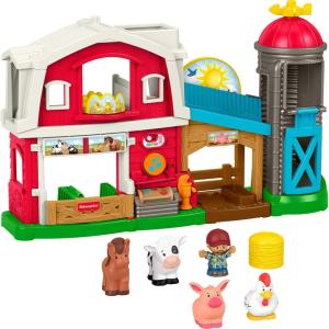 imageFisherPrice Little People Toddler Toy Caring Fun Animal Farm Playset Music amp Learning for Pretend Play Ages 1 Years Multilanguage Version