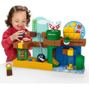 imageFisherPrice Little People Toddler Toy My Mario Adventure Playset with Music Sounds amp Figures for Preschool Kids Ages 18 Months