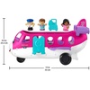 image:imageFisherPrice Little People Barbie Toy Airplane for Toddlers with Lights Music and Folding Stairs Little Dream Plane 4 Play Pieces MultiLanguage Version