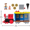 image:imageFisherPrice Imaginext Toy Story Woodys Round Up Train Toy Vehicle with Lights Sounds 3inch Action Figures Launcher and Projectiles