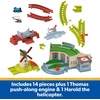 image:imageThomas amp Friends Toy Train Set by FisherPrice Explorin Tidmouth Sheds Playset with Thomas Engine amp Harold the Helicopter Features Turntable Track