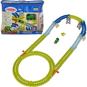 image:imageThomas amp Friends Toy Train Track Set from FisherPrice Includes 22 EasyConnect Pieces with Percy Engine amp Reusable Bag for Storage Amazon Exclusive