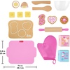 image:imageFisherPrice Wood Preschool Toy Barbie Cookie Baking Set 17 Wooden amp Fabric Pieces for Kitchen Pretend Play Kids Ages 3 Years