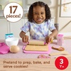 image:imageFisherPrice Wood Preschool Toy Barbie Cookie Baking Set 17 Wooden amp Fabric Pieces for Kitchen Pretend Play Kids Ages 3 Years