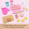 image:imageFisherPrice Wood Preschool Toy Barbie Cookie Baking Set 17 Wooden amp Fabric Pieces for Kitchen Pretend Play Kids Ages 3 Years
