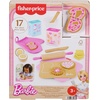 image:imageFisherPrice Wood Preschool Toy Barbie Cookie Baking Set 17 Wooden amp Fabric Pieces for Kitchen Pretend Play Kids Ages 3 Years