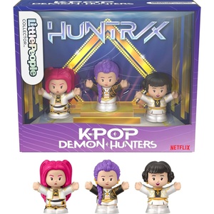 image:imageLittle People Collector Kpop Demon Hunters HUNTRX Special Edition Set for Movie Fans 3 Figures in a Display Package