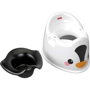 image:imageFisherPrice Toddler Toilet Penguin Potty Training Seat Portable Chair with Handles for Kids and Removable BowlMulticolor